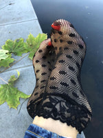 Dotted Black Mesh Socks - Global Trendz Fashion®