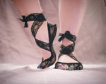 Raven Ankle Mesh Socks With long strap - Global Trendz Fashion®