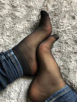 Cute Black Nylon Socks (Pack of 10 pairs) - Global Trendz Fashion®