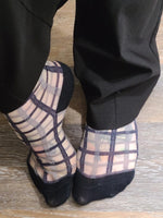 Black Vintage Sheer Socks