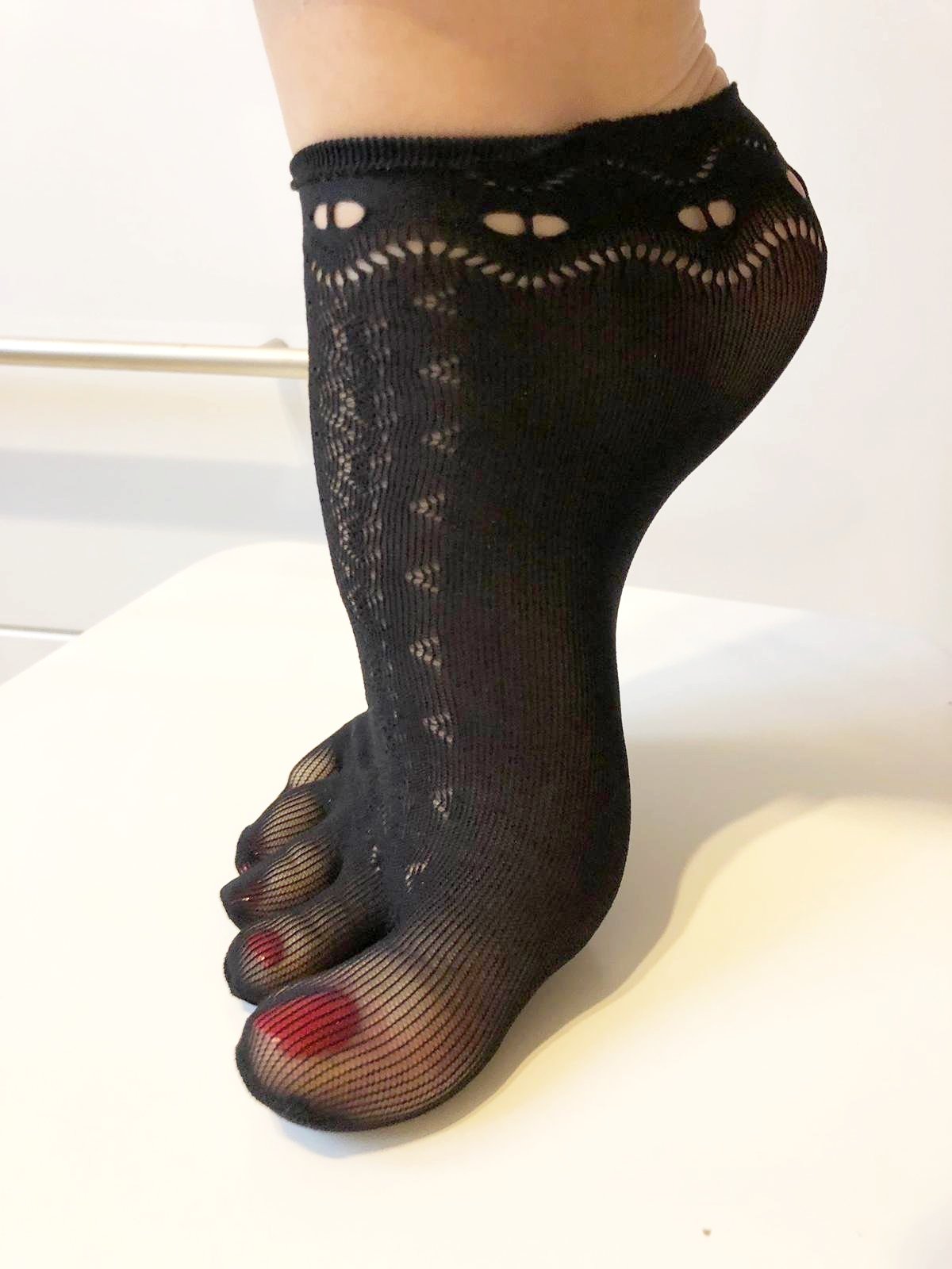 Black-night Toe Mesh Socks - Global Trendz Fashion®