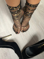 Golden Shiny Tulle Socks - Global Trendz Fashion®
