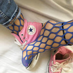 Elegant Blue Fishnet Socks - Global Trendz Fashion®