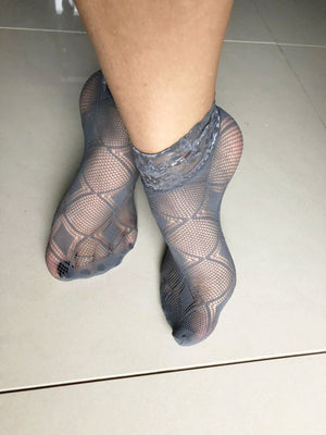 Snake Grey Mesh Socks - Global Trendz Fashion®
