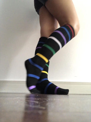 Striped Knee High Socks - Global Trendz Fashion®