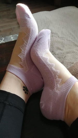 Beautiful Light Purple Ankle Sheer Socks - Global Trendz Fashion®