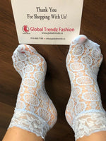 Sea Blue Mesh Socks - Global Trendz Fashion®