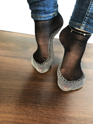Classy Black Sheer Socks - Global Trendz Fashion®